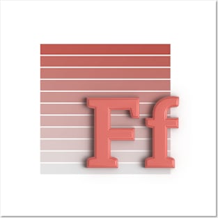 F - letter Posters and Art